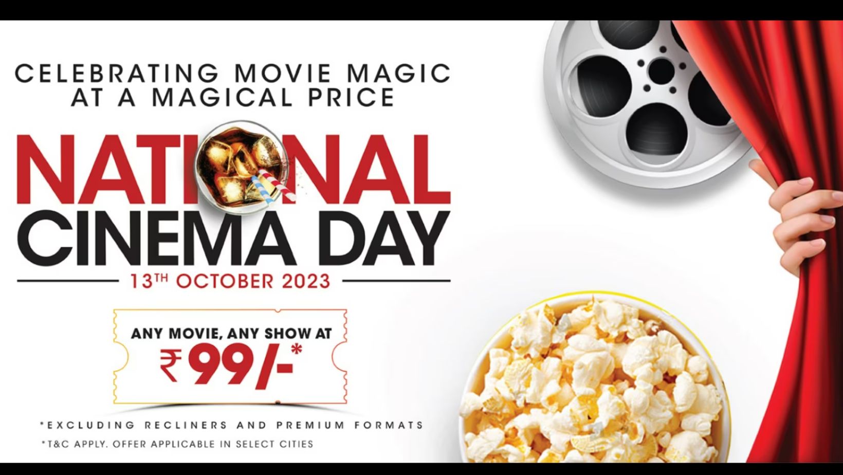 National Cinema Day 2023 Movie Tickets Priced at Just Rs 99